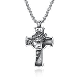 Kruis met Christus’ gezicht ketting