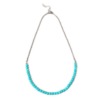 Lange turquoise ketting