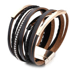 Leren armband modern