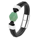 Leren Jade Armband