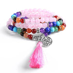 Mala 7 Chakras Armband voor Vrouwen