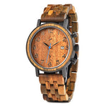 Massief houten horloge