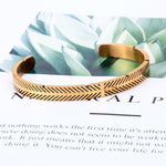 Metalen bangle armband