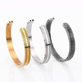 Metalen bangle armband