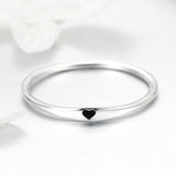 Minimalistische hart ring