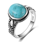 Minimalistische turquoise ring