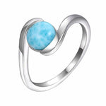 Moderne Larimar ring