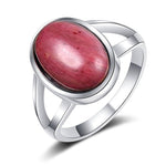 Moderne rhodocrosiet ring