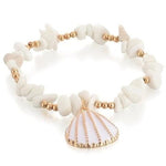 Modieuze shell armband