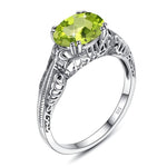 Natuurlijke peridot ring