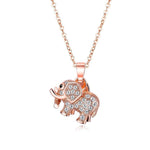 Olifant ketting in roségoud