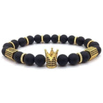 Onyx armband kroon