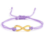 Paarse Infinity armband