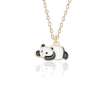 Panda ketting goud