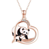 Panda ketting hart