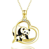 Panda ketting hart