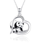 Panda ketting hart