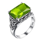 Peridot ring voor mannen