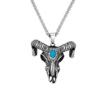 Ram doodshoofd ketting