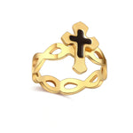 Religieuze ring goud