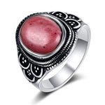 Rhodochrosiet rood ring