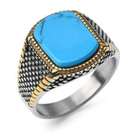 Ring met natuurlijke turquoise