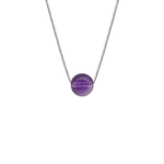 Ronde amethist ketting