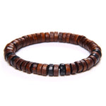 Ronde houten armband