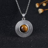 Ronde Tijgeroog Ketting