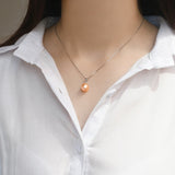 Roze parel ketting