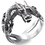 Stalen draken ring