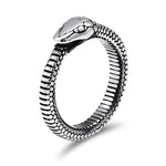 Stalen slang ring ouroboros