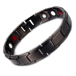 Titanium zwarte magneet armband