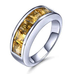 Trendy citrien ring