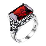 Trendy granaat ring