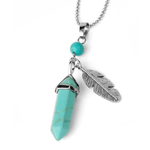 Turquoise ketting veer