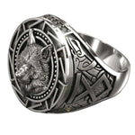 Viking wolf zegelring