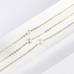 Witte parel ketting