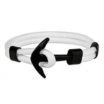 Witte Zee Anker Touw Armband