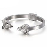 Wolf bangle armband