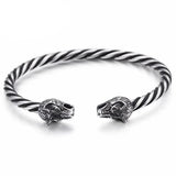 Wolf bangle armband