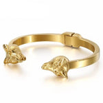 Wolf bangle armband