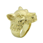 Wolf ring goud