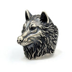 Wolf ring zilver