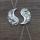 Yin Yang vos ketting