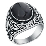 Zegelring zwarte onyx