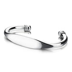 Zilveren bangle armband