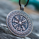 Zilveren Vegvisir hanger