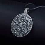 Zilveren Vegvisir hanger