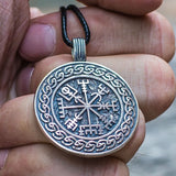 Zilveren Vegvisir hanger